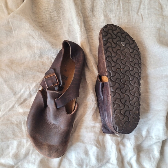 Birkenstock London Oiled Leather Sandals - Size 39 - Gently Loved - Picture 11 of 12